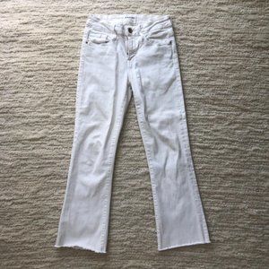 Frame Denim White Le Crop Mini Boot